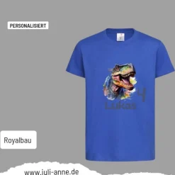 Personalisiertes Shirt GEBURTSTAG Zahl & Name personalisiert Dino T-rex