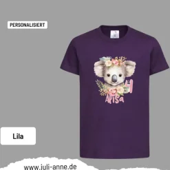 Personalisiertes Shirt GEBURTSTAG Zahl & Name personalisiert Koala
