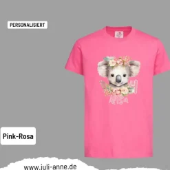 Personalisiertes Shirt GEBURTSTAG Zahl & Name personalisiert Koala