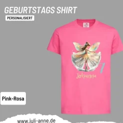 Personalisiertes Shirt GEBURTSTAG Zahl & Name personalisiert Ballerina Fee Balett