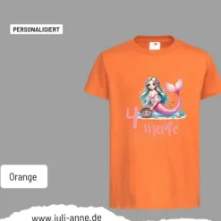 Personalisiertes Shirt GEBURTSTAG Zahl & Name personalisiert Mermaid Cutie 8