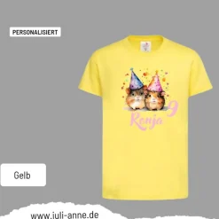 Personalisiertes Shirt GEBURTSTAG Zahl & Name personalisiert Meerschweinchen 2