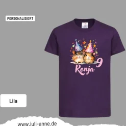 Personalisiertes Shirt GEBURTSTAG Zahl & Name personalisiert Meerschweinchen 2