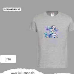 Personalisiertes Shirt GEBURTSTAG Zahl & Name personalisiert MERMAID CUTIE 6