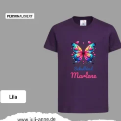 Personalisiertes Shirt SCHULKIND Name personalisiert Bagger Lovely Butterfly 2