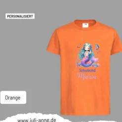 Personalisiertes Shirt SCHULKIND Name personalisiert Mermaid Cutie 8