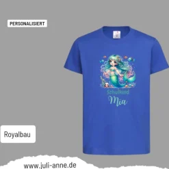 Personalisiertes Shirt SCHULKIND Name personalisiert MERMAID CUTIE 4