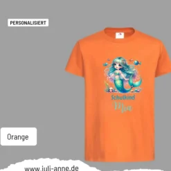 Personalisiertes Shirt SCHULKIND Name personalisiert MERMAID CUTIE 4
