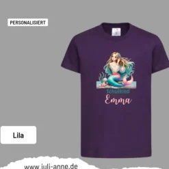Personalisiertes Shirt SCHULKIND Name personalisiert MERMAID CUTIE 5