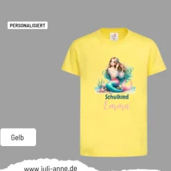 Personalisiertes Shirt SCHULKIND Name personalisiert MERMAID CUTIE 5