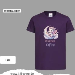 Personalisiertes Shirt SCHULKIND Name personalisiert Baby Drache Mond