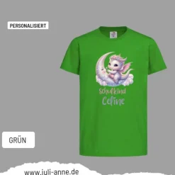 Personalisiertes Shirt SCHULKIND Name personalisiert Baby Drache Mond