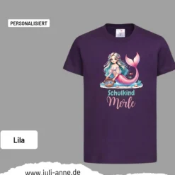 Personalisiertes Shirt SCHULKIND Name personalisiert Mermaid Cutie 8