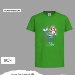 Personalisiertes Shirt SCHULKIND Name personalisiert Mermaid Cutie 12