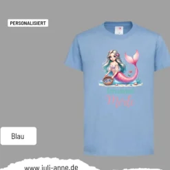 Personalisiertes Shirt SCHULKIND Name personalisiert Mermaid Cutie 8