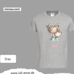Personalisiertes Shirt SCHULKIND Name personalisiert EINHORN Mädchen 4