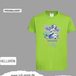 Personalisiertes Shirt SCHULKIND Name personalisiert MERMAID CUTIE 6