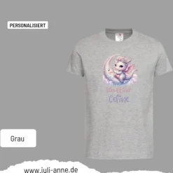 Personalisiertes Shirt SCHULKIND Name personalisiert Baby Drache Mond