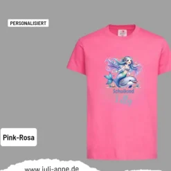 Personalisiertes Shirt SCHULKIND Name personalisiert MERMAID CUTIE 7