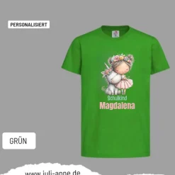 Personalisiertes Shirt SCHULKIND Name personalisiert EINHORN Mädchen 2