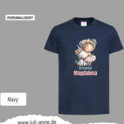 Personalisiertes Shirt SCHULKIND Name personalisiert EINHORN Mädchen 2