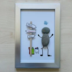 Personalisiertes Steinbild Zahnarzt Ruhestand – Einzigartiges Abschiedsgeschenk & Dekoration, STB-209