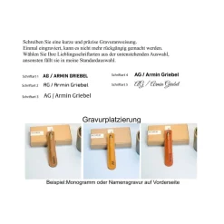 Personalisiertes Stiftetui aus Leder. Lederetui für einen Kugelschreiber mit Gravur. Leder Stifthülle mit Namen Gravur.G