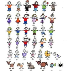 Personalisiertes Türschild aus Schiefer mit Herzanhängern – Familienschild mit Namen, wetterfest & handgefertigt