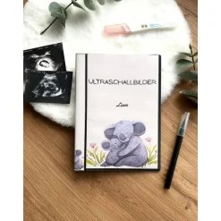 Personalisiertes Ultraschallbilder Album – Einsteckalbum zur sicheren Aufbewahrung und Geschenkidee