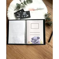 Personalisiertes Ultraschallbilder Album – Einsteckalbum zur sicheren Aufbewahrung und Geschenkidee