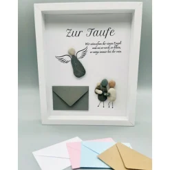 Personalisiertes und einzigartiges Taufgeschenk, Geldgeschenk Taufe, personalisiertes Geschenk Wanddeko, Wandbild Taufe