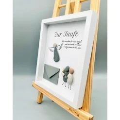 Personalisiertes und einzigartiges Taufgeschenk, Geldgeschenk Taufe, personalisiertes Geschenk Wanddeko, Wandbild Taufe