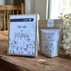 Personalisiertes und handgemachtes Muttertagsgeschenk, Geschenk zum Muttertag personalisiert, Geschenkbox, Geschenkidee