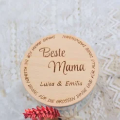 Personalisiertes Vorratsglas | Geschenk Mama, Papa | Kleines Dankeschön | beste Mama | bester Papa | Großeltern
