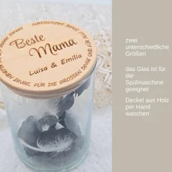 Personalisiertes Vorratsglas | Geschenk Mama, Papa | Kleines Dankeschön | beste Mama | bester Papa | Großeltern