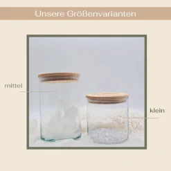 Personalisiertes Vorratsglas Weihnachten Sternchen