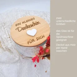Personalisiertes Vorratsglas | Kleines Dankeschön | Abschiedsgeschenk Kindergarten | Geschenkidee | Dankeschön Lehrer |
