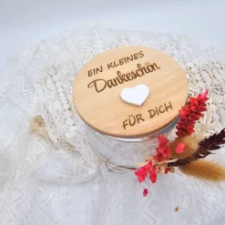 Personalisiertes Vorratsglas | Kleines Dankeschön | Abschiedsgeschenk Kindergarten | Geschenkidee | Dankeschön Lehrer |