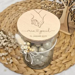 Personalisiertes Vorratsglas als Hochzeitsgeschenk