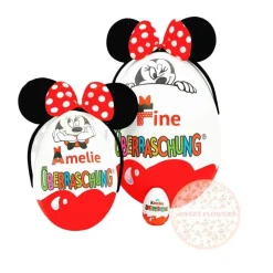 Personalisiertes XXL Überraschungsei Minnie oder Mickey Mouse Üei Geschenk