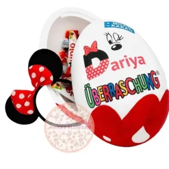 Personalisiertes XXL Überraschungsei Minnie oder Mickey Mouse Üei Geschenk