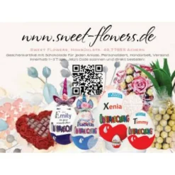 Personalisiertes XXL Überraschungsei mit Einhorn Motiv üei Geschenk Geschenke