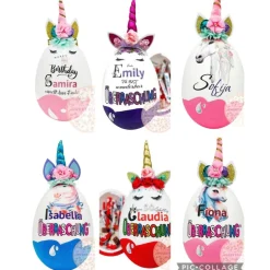 Personalisiertes XXL Überraschungsei mit Einhorn Motiv üei Geschenk Geschenke