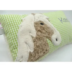 Pferdekissen Namenskissen Taufkissen Kuschelkissen Kindergartenkissen Geburtsgeschenk Pferd Pferdchen Pony