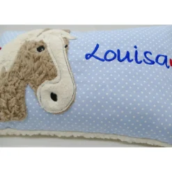 Pferdekissen Namenskissen Taufkissen Kuschelkissen Kindergartenkissen Geburtsgeschenk Pferd Pferdchen Pony