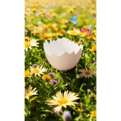 Pflanzschale & LED Teelichthalter Eierschale aus PLA – nachhaltig & individuell bemalbar