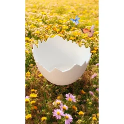 Pflanzschale & LED Teelichthalter Eierschale aus PLA – nachhaltig & individuell bemalbar