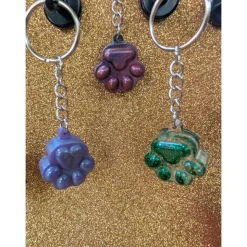 Pfötchen Schlüsselanhänger (Wunschfarbe möglich)