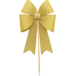 Picker Schleifen goldfarben 7x15 cm 6 Stück