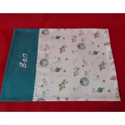 Platzset WEltraum mit Wunschnamen – Personalisiertes Geschenk zur EinschulungArtikelnr. PS 198